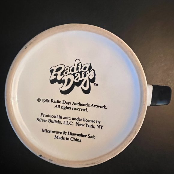 Vintage Marilyn Monroe Black & White w/ Red Lips Mug ~ Radio Days ~ Retro - Picture 2 of 4